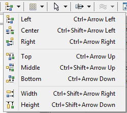 Selection tool and component alignment tools